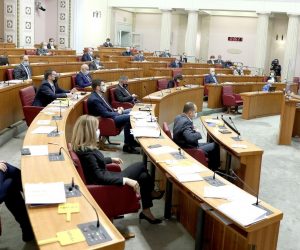 15.12.2020., Zagreb -Sabor je 4. sjednicu nastavio glasovanjem o raspravljenim tockama dnevnog reda.
Photo: Patrik Macek/PIXSELL