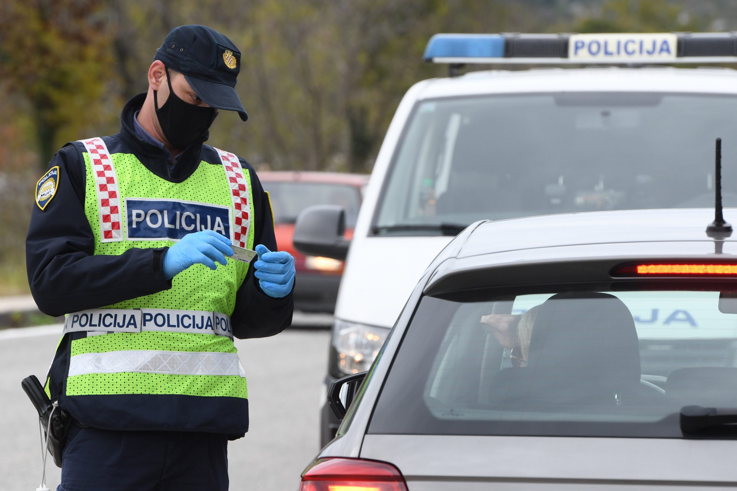 20.11.2020., Boraja - Policijska akcija nadzora brzine na podrucju cijele Sibensko-kninske zupanije.
Photo: Hrvoje Jelavic/PIXSELL