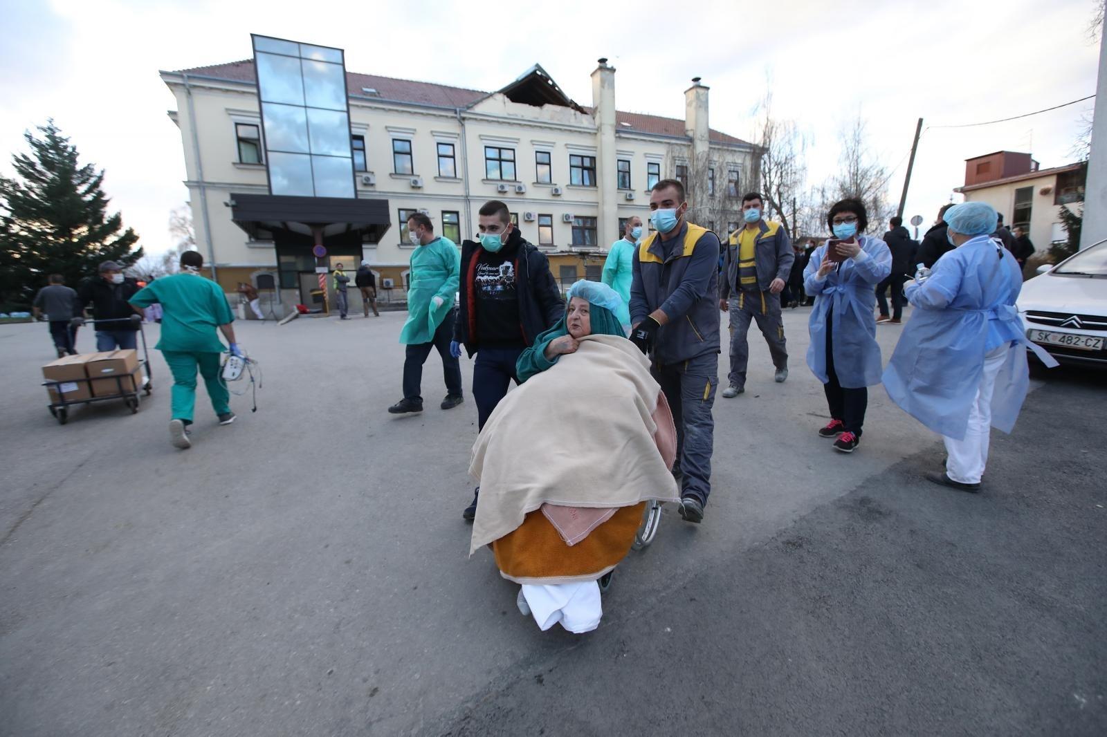 29.12.2020., Sisak- Stanje u bolnici nakon potresa. Photo: Boris Scitar/Vecernji list/PIXSELL