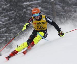 Men's Slalom Alpine Skiing - Men's Slalom - Flachau, Austria - January 16, 2021 Croatia's Filip Zubcic in action REUTERS/Leonhard Foeger LEONHARD FOEGER