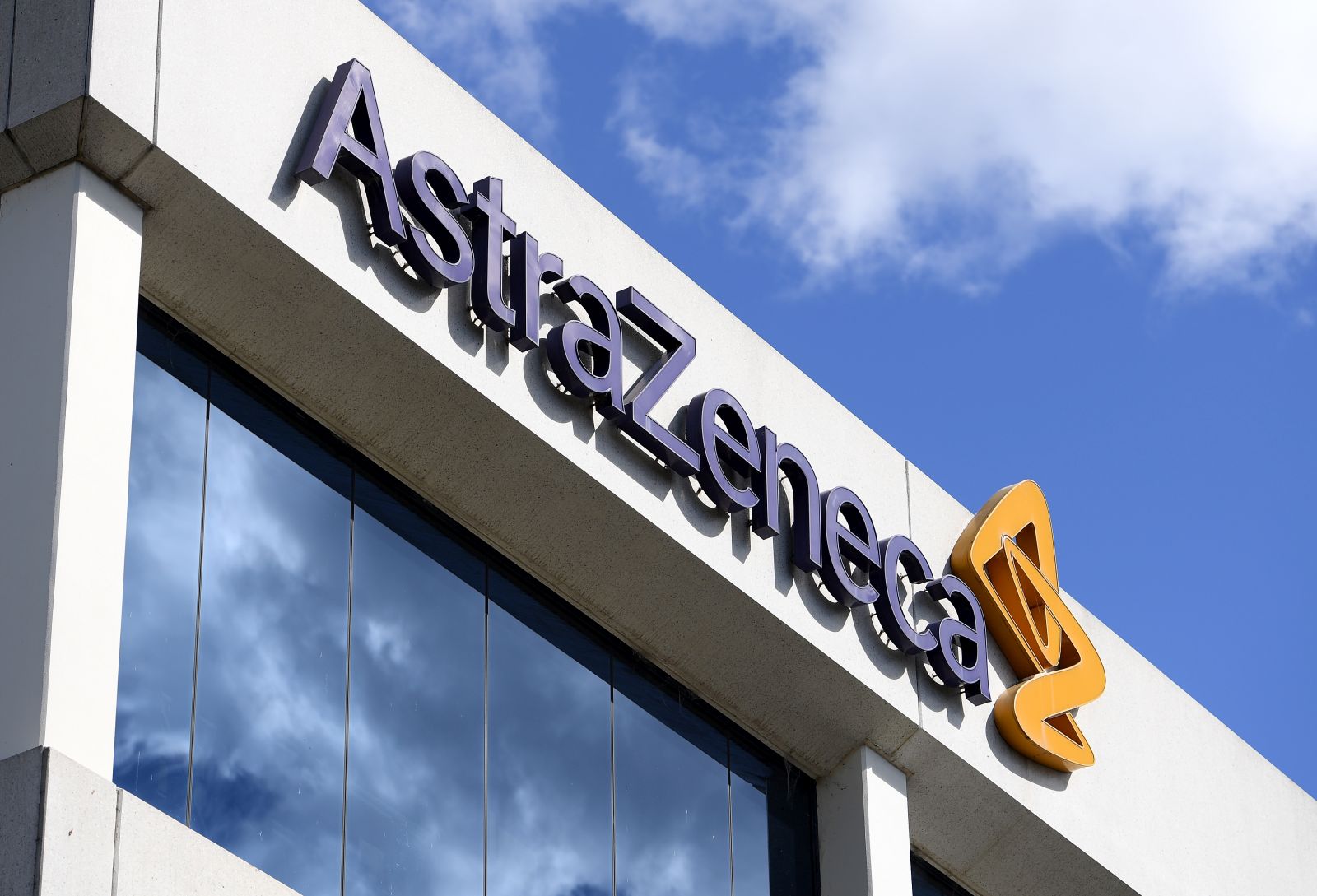 epa08966498 (FILE) - A view of the logo at biopharmaceutical company AstraZeneca headquarters in Sydney, Australia, 19 August 2020 (reissued 26 January 2021). AstraZeneca has denied reports of a reduced efficiacy of its COVID-19 vaccine.  EPA/DAN HIMBRECHTS AUSTRALIA AND NEW ZEALAND OUT *** Local Caption *** 56556600