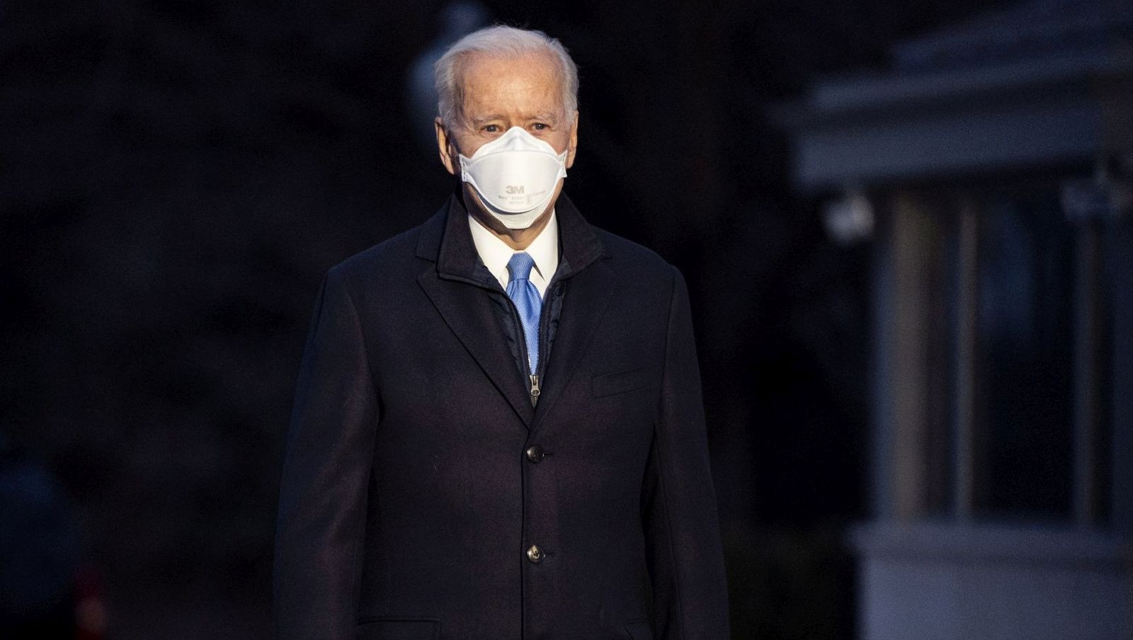 epa09007836 US President Joe Biden departs the White House for a weekend trip to Camp David, in Washington, DC, USA, 12 February 2021.  EPA/KEVIN DIETSCH / POOL
