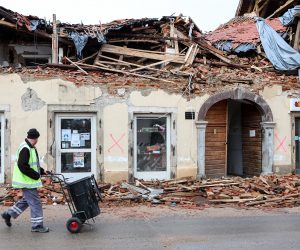 29.01.2021., Petrinja - Mjesec dana od razornog potresa koji je pogodio Petrnju, Sisak i Glinu.Photo: Marko Prpic/PIXSELL