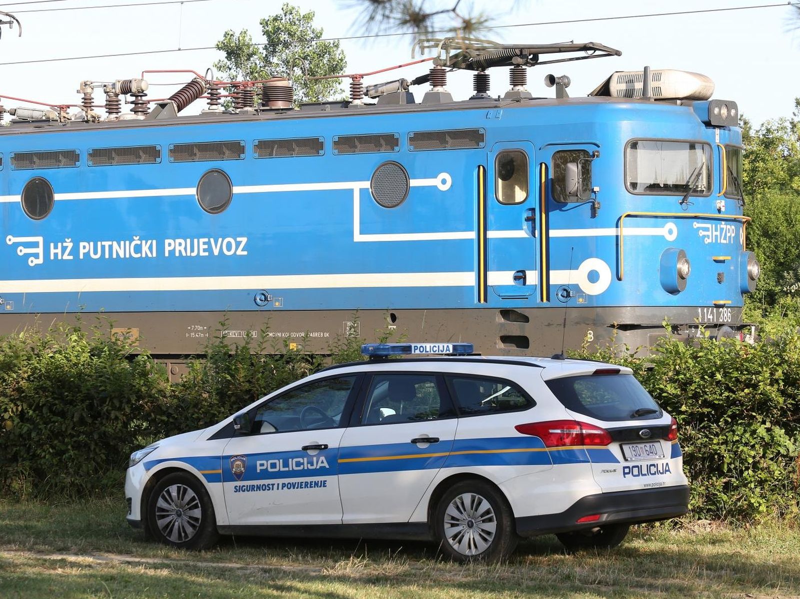 30.06.2019., Zagreb - Na pruznom prijelazu Trnava, vlak usmrtio biciklista. 

Photo: Marko Prpic/PIXSELL