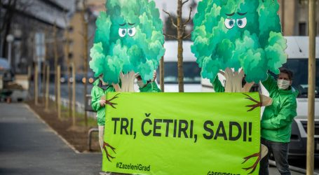 Greenpeace i 1POSTOZAGRAD uz poruku “Zagreb treba više zelenila, manje betona” zasadili drvored u Martićevoj