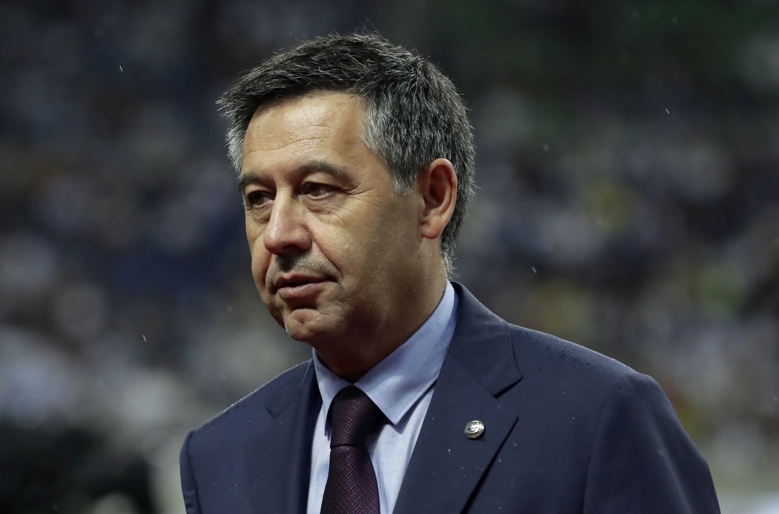 epa09044591 (FILE) - FC Barcelona's President Josep Maria Bartomeu is seen before a pre-season friendly soccer match between FC Barcelona and Chelsea FC in Saitama, north of Tokyo, Japan, 23 July 2019 (re-issued on 01 March 2021). Former FC Barcelona president Josep Maria Bartomeu, along with former director of the presidency area Jaume Masferrer, current director general of the club, Oscar Grau and head of the legal services ​​Roman Gomez Ponti, was arrested on 01 March 2021 as part of the investigation known as 'BarcaGate', judicial sources confirmed to Spanish national agency EFE.  EPA/KIYOSHI OTA *** Local Caption *** 55357134