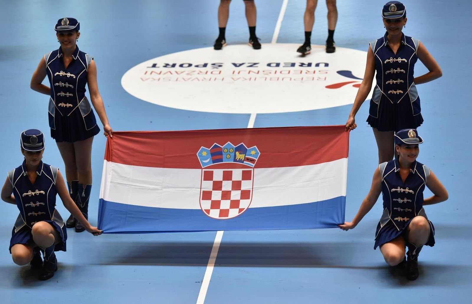 13.05.2018., Umag - Finale Kupa Hrvatske za rukometase, Nexe - PPD Zagreb. Zagrebacke mazoretkinje. 

Photo: Dusko Marusic/PIXSELL