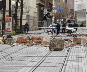 22.03.2020., Jurisiceva, Zagreb - Snazan potres jutros je pogodio Zagreb. 
Photo: Marko Lukunic/PIXSELL