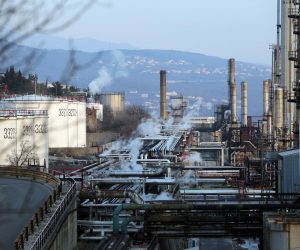 28.02.2018., Rijeka - INA Rafinerija nafte Urinj.
Photo: Goran Kovacic/PIXSELL
