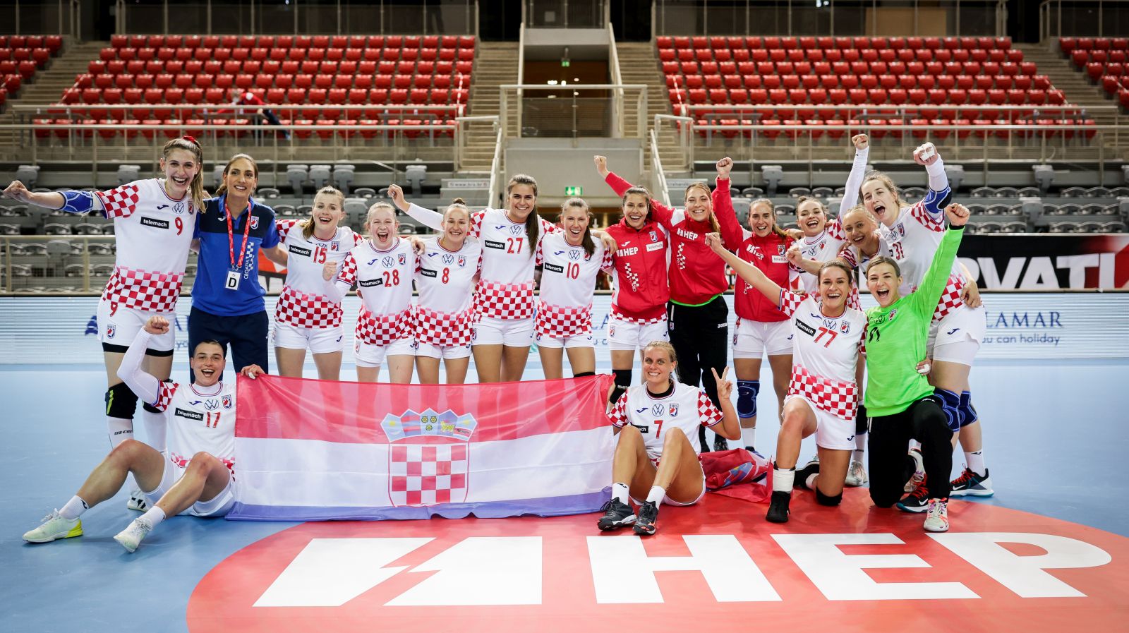 Team Croatia during the HEP Croatia Cup , Croatia vs Netherlands, Zatika hall, Porec, Croatia, 14.04.2021, Mandatory Credit © Jozo Cabraja / kolektiff