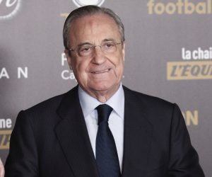 epa09144571 (FILE) - Real Madrid's president Florentino Perez  arrives to the 'Ballon d'Or' (Golden ball) award ceremony for the best European footballers of the year, in Paris, France, 03 December 2018 (reissued 19 April 2021). In the early hours of 19 April 2021 twelve European soccer clubs, AC Milan, Arsenal FC, Atletico de Madrid, Chelsea FC, FC Barcelona, FC Internazionale Milano, Juventus FC, Liverpool FC, Manchester City, Manchester United, Real Madrid CF and Tottenham Hotspur have announced the creation of a Super League. Florentino Prez will be the first chairman of the league.  EPA/YOAN VALAT *** Local Caption *** 54817202