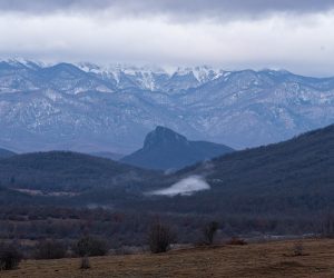 16.01.2021., Lika - Pogled na brdo Zir u Lici. Photo: Bruno Fantulin/PIXSELL