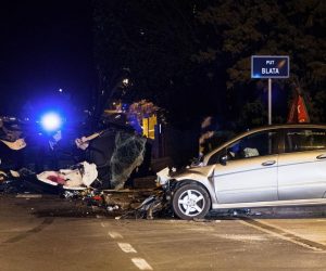 20.04.2021., Kozino - Prometna nesreca u Kozinu u kojoj je bilo smrtno stradalih. Photo: Marko Dimic/PIXSELL