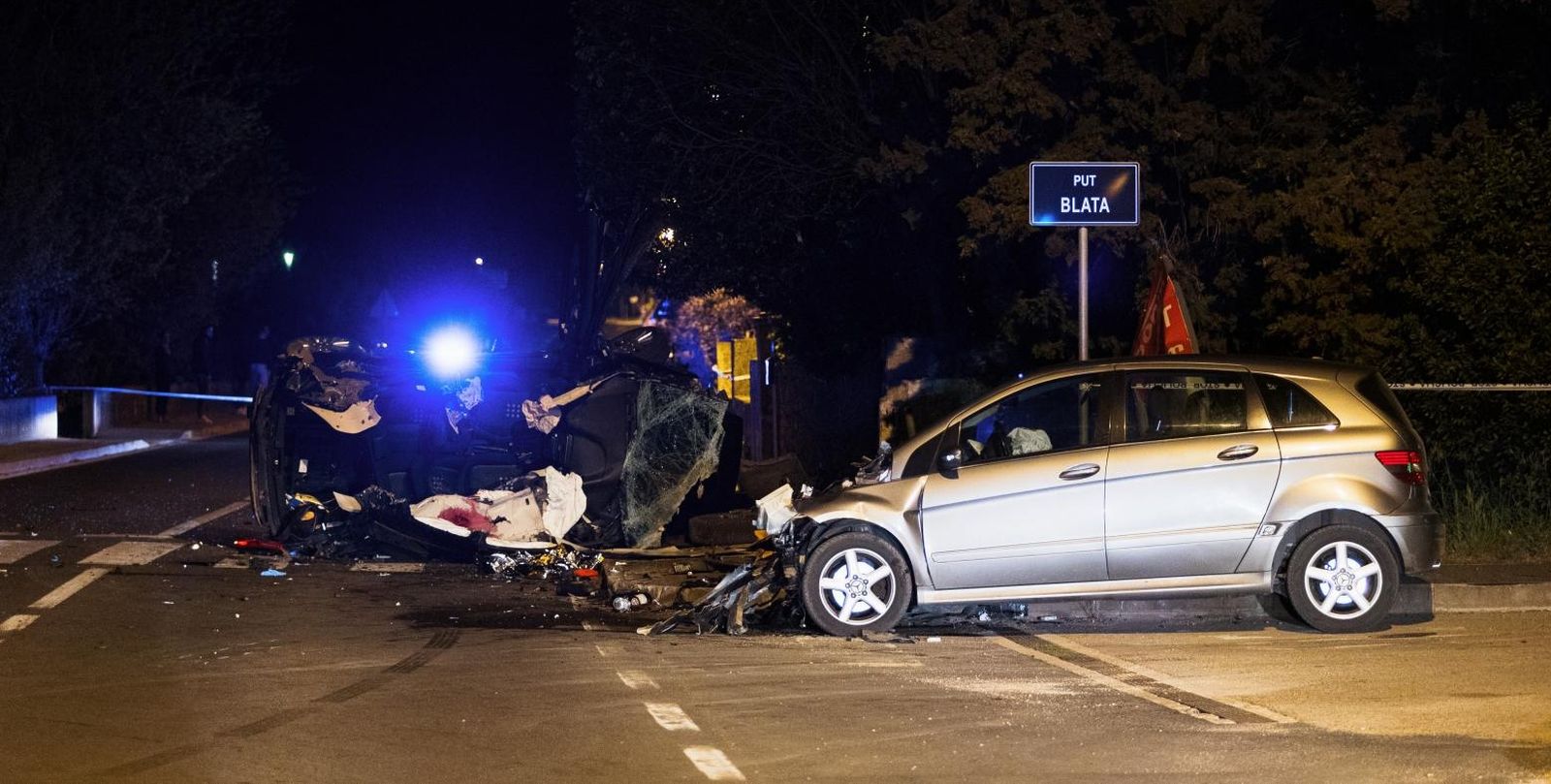 20.04.2021., Kozino - Prometna nesreca u Kozinu u kojoj je bilo smrtno stradalih. Photo: Marko Dimic/PIXSELL