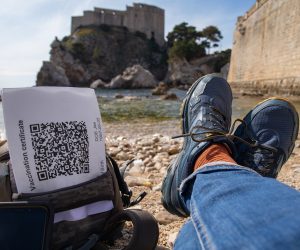21.03.2021., Dubrovnik - Ilustracija za Covid putovnicu. 
Photo: Grgo Jelavic/PIXSELL