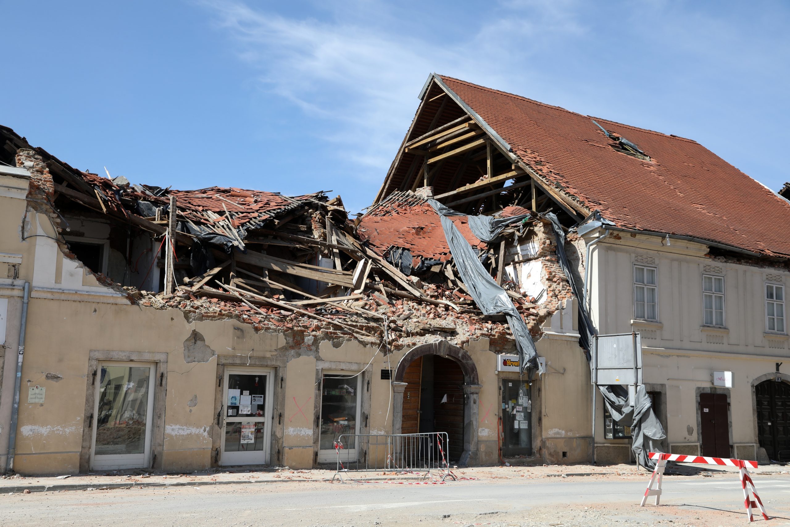 29.03.2021. Petrinja - Centar grada tri mjeseca nakon razornog potresa. Photo: Edina Zuko/PIXSELL