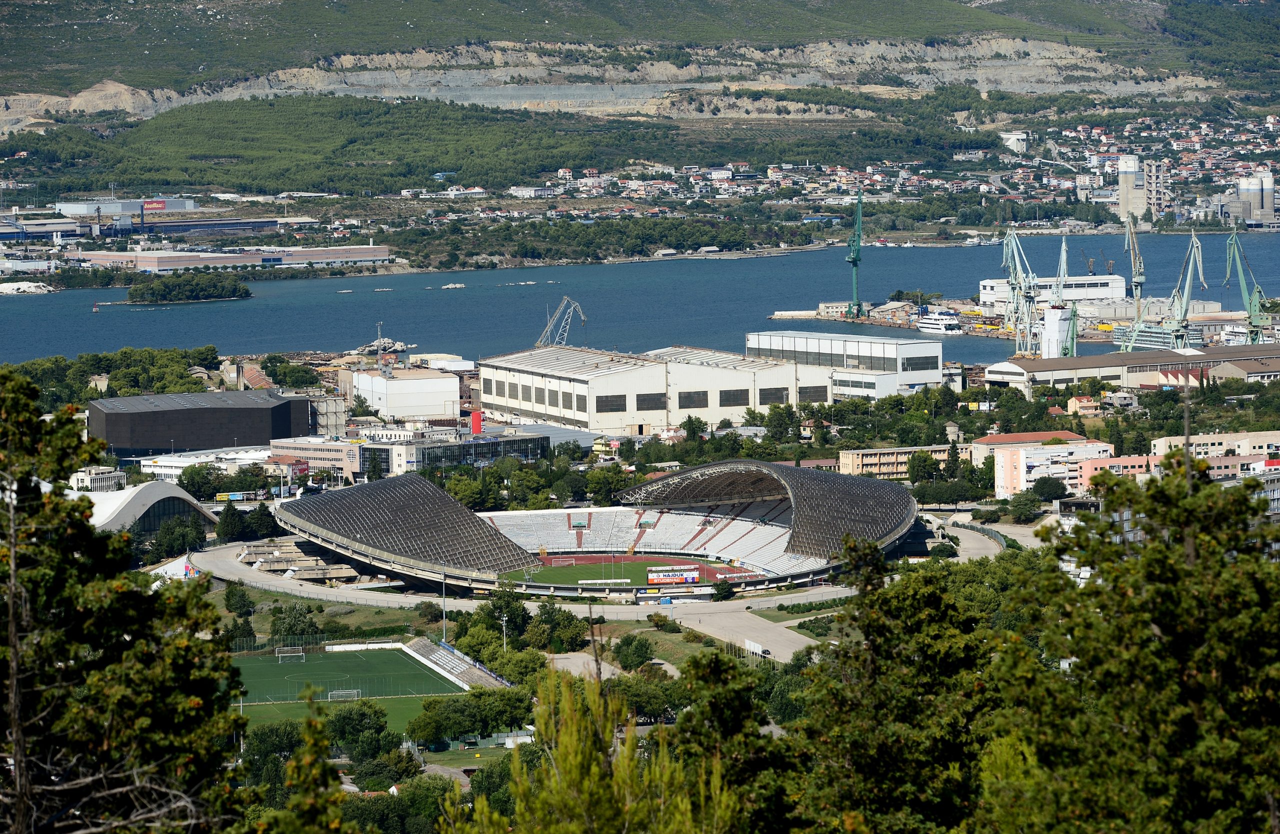 20.08.2015., Split - Pogled s Marjana na stadion Poljud. 
Photo: Marko Prpic/PIXSELL