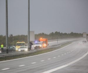 27.10.2020., Skradin - Prometna nesreca na autocesti A1 izmedju Pirovca i Skradina. Photo: Marko Dimic/PIXSELL