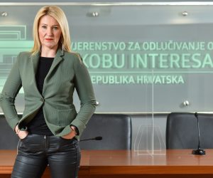 11.02.2021., Zagreb - Natasa Novakovic, predsjednica Povjerenstva za odlucivanje o sukobu interesa.

Photo: Sasa Zinaja/NFoto/PIXSELL