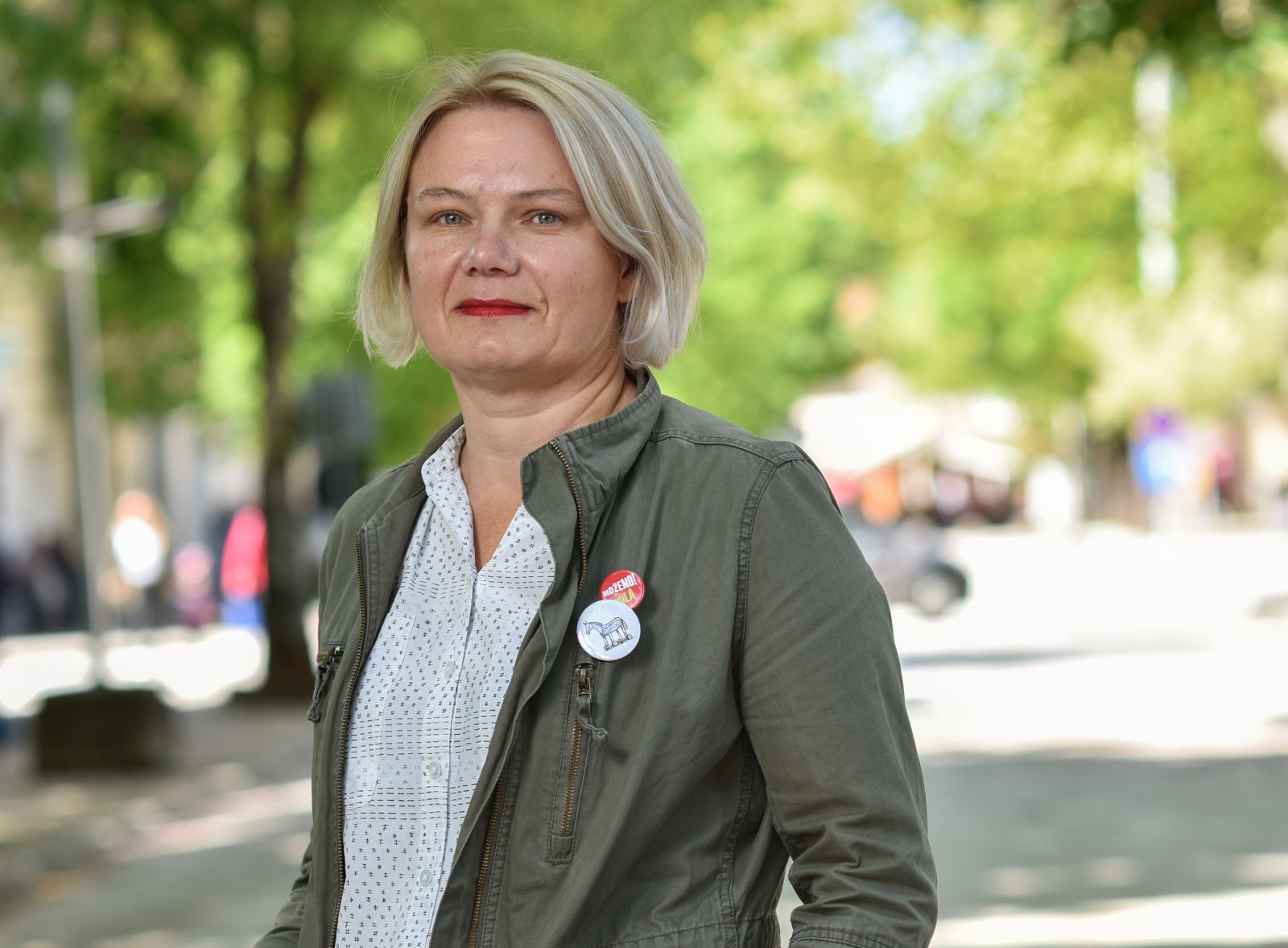 20.05.2021., Pazin - Suzana Jasic, kandidatkinja platforme Mozemo! za gradonacelnicu Pazina. 

Photo Sasa ZinajaNFoto