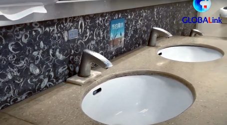 Toalet kineske zračne luke ukrašen mramorom s prepoznatljivim fosilima starim 400 milijuna godina