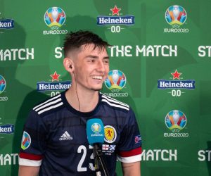 Billy Gilmour Chelsea of Scotland is named Star of the match during the UEFA 2020 European Championship, EM, Europameisterschaft group match between England and Scotland at Wembley Stadium, London, England on 18 June 2021. PUBLICATIONxNOTxINxUK Copyright: xMarkxHawkinsx PMI-4258-0109