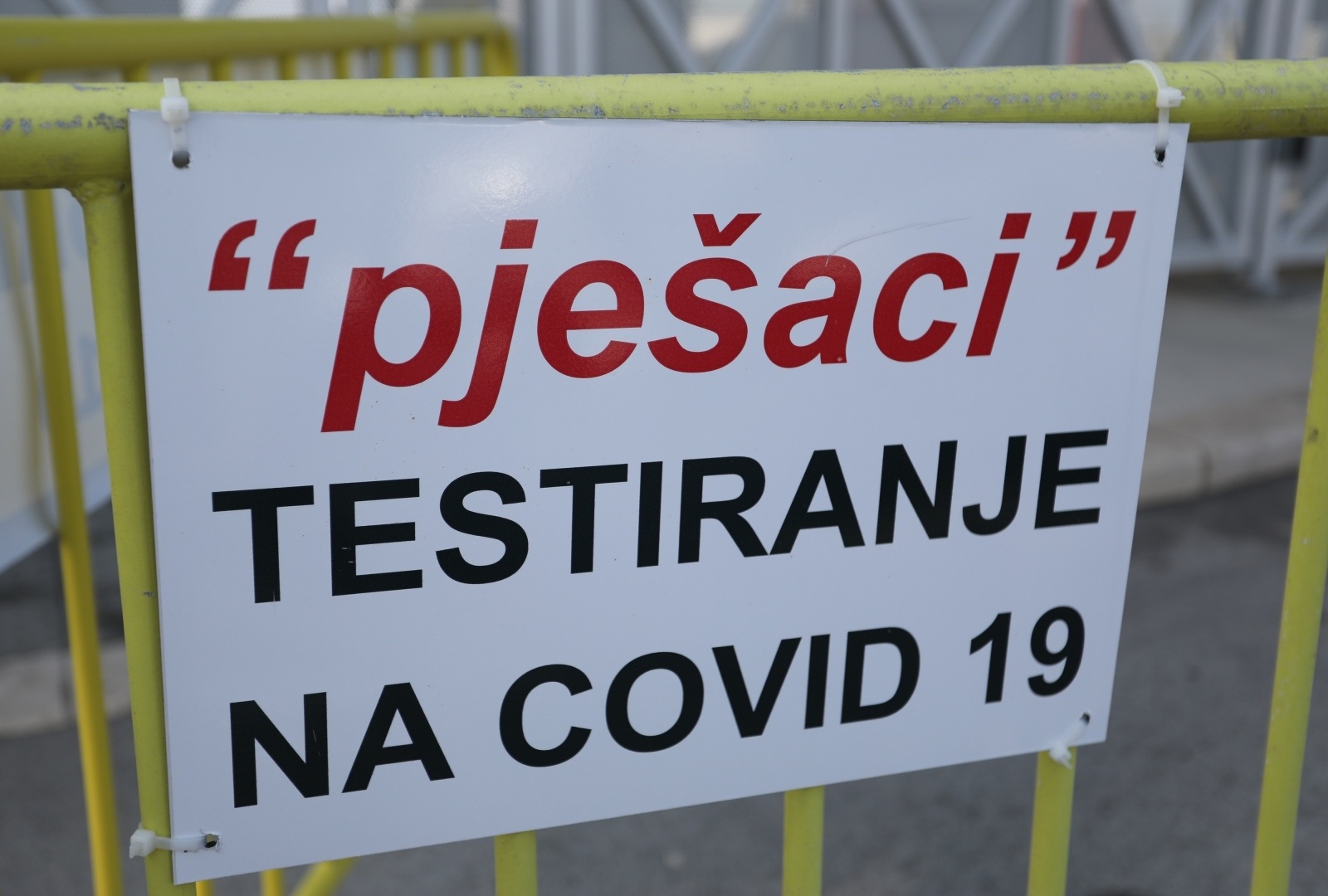 02.04.2021.,Split- Zatvoren punkt za testiranje na COVID 19 u gradskoj luci.
Photo:Ivo Cagalj/PIXSELL
