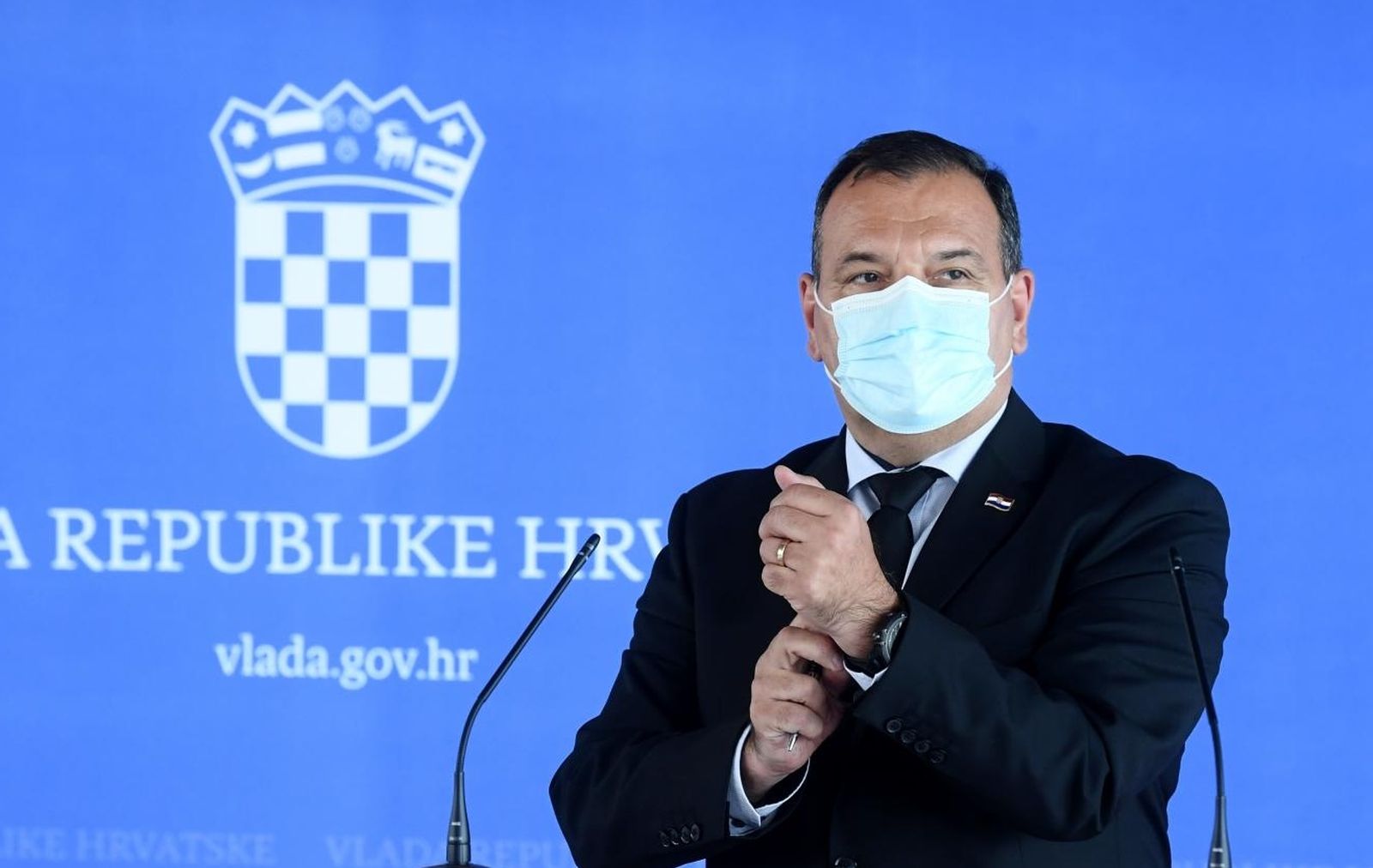 02.06.2021., Zagreb - Izjava ministra Vilija Berosa nakon sjednice vlade. 
Photo: Marko Lukunic/PIXSELL