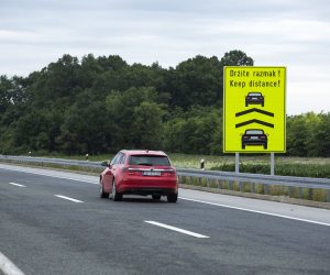 23.06.2020., Zagreb - Nova prometna signalizacija na autocesti Slavonika (A5). 
Photo: Emica Elvedji/PIXSELL