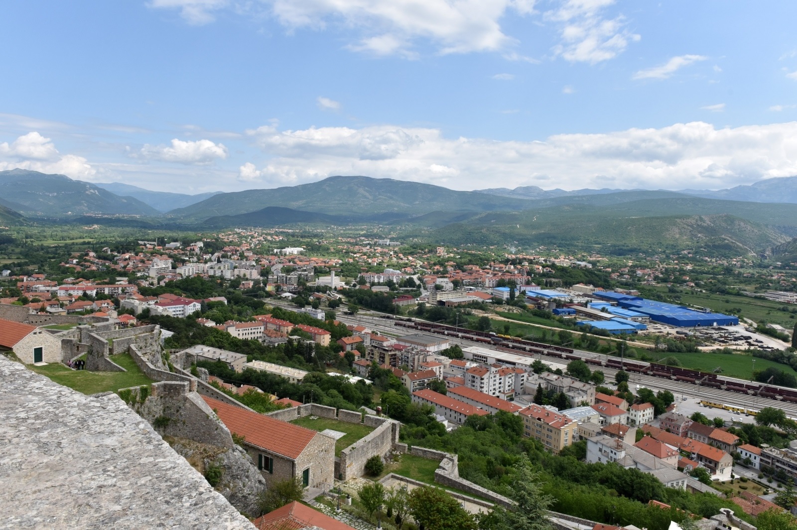 30.05.2020., Knin - Pogled sa tvrdjave na grad Knin.
Photo: Hrvoje Jelavic/PIXSELL