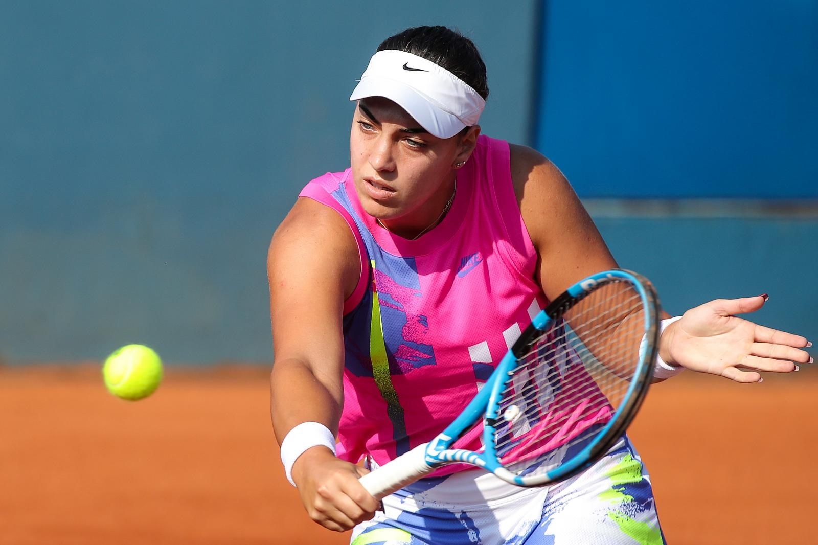15.09.2020., Zagreb - Teniski centar Maksimir, ITF Zagreb Ladies Open: Ana Konjuh CRO - Jule Niemeier GER. 
Photo: Goran Stanzl/PIXSELL
