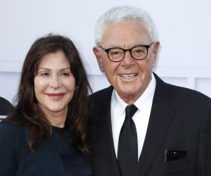 epa09325287 (FILE) - US director Richard Donner (R) and wife US producer Lauren Donner (L) arrive for the American Film Institute Lifetime Achievement Gala Tribute Event at the Dolby Theatre in Hollywood, California, USA, 08 June 2017 (reissued 06 July 2021). Richard Donner died at the age of 91, his family confirmed to media on 06 July 2021. Donner directed iconic movies such as Superman, The Omen, Lethal Weapon, The Goonies, and many others.  EPA/PAUL BUCK *** Local Caption *** 53574733