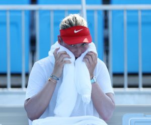 Tokio, 25.07.2021 - Hrvatska tenisacica Donna Vekic tijekom meca turnira Olimpijskig igara Tokio 2020 protiv Caroline Garcie iz Francuske.
foto HINA/ Damir SENCAR/ ds