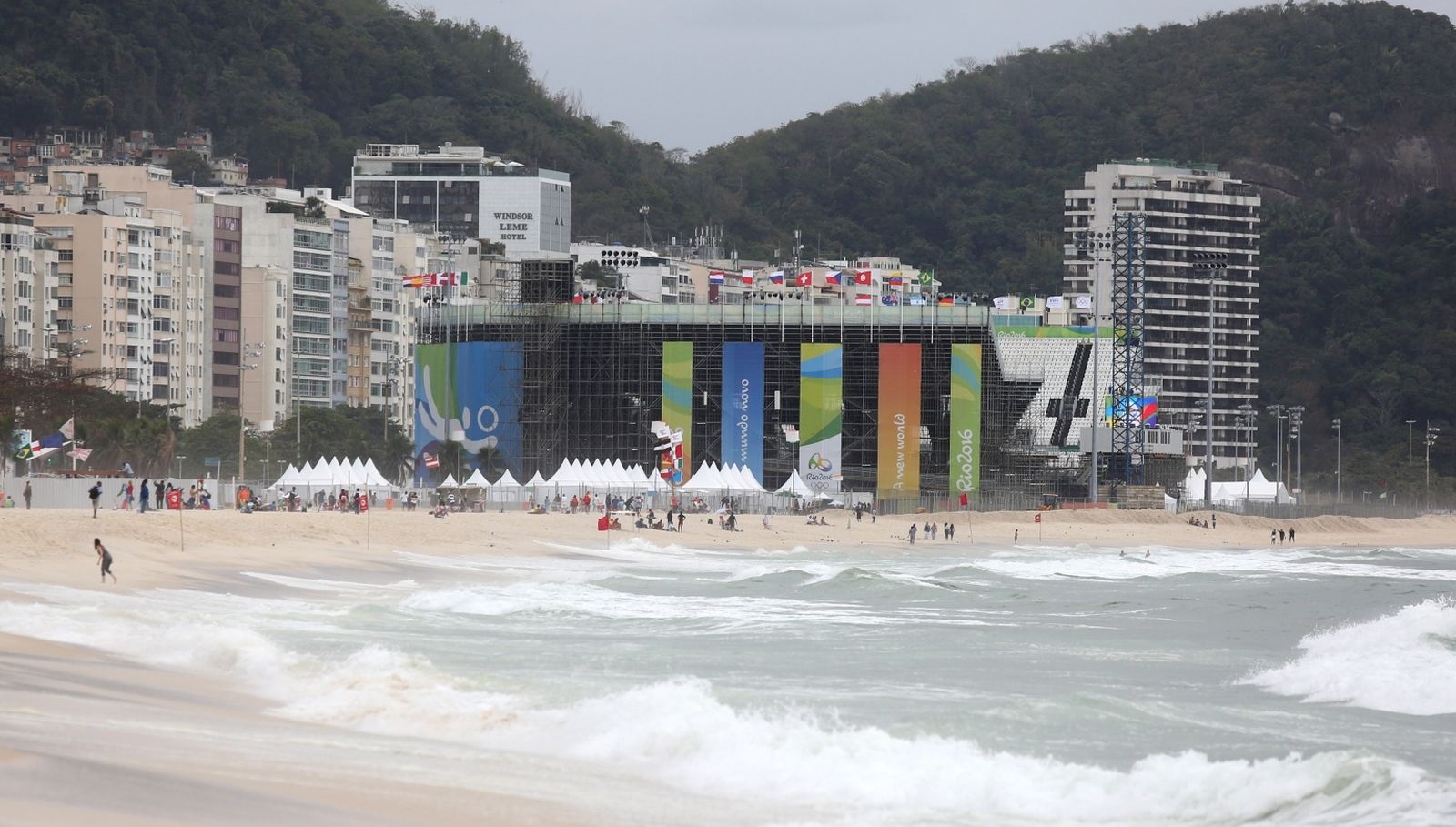 03.08.2016., Rio de Janeiro, Brazil - Olimpijske igre Rio 2016. Olympic Beach Volleyball Arena na plazi Copacabana.
Photo: Igor Kralj/PIXSELL