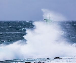 06.12.2020., Ražanj, Punta Planka - Olujno jugo stvorilo je visemetarske valove na rtu Ploca poznatijem kao Punta Planka.

Photo: Miroslav Lelas/PIXSELL