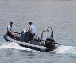 13.07.2015., Split - Gumeni camac pomorske policije.
Photo: Ivo Cagalj/PIXSELL