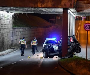 23.07.2021.., Zagreb - Prometna nesreca sa smrtnom posljedicom na aleji Bolonje  Photo: Josip Regovic/PIXSELL