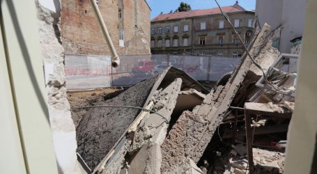 U centru Zagreba urušio se dio zgrade, nema ozlijeđenih: “Sva sreća da sam izašao na kavu”