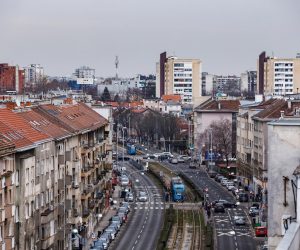 07.02.2021., Zagreb - Panorama Zagreba sa krova u Subicevoj ulici. Zvonimorova ulica. 
Photo: Tomislav Miletic/PIXSELL