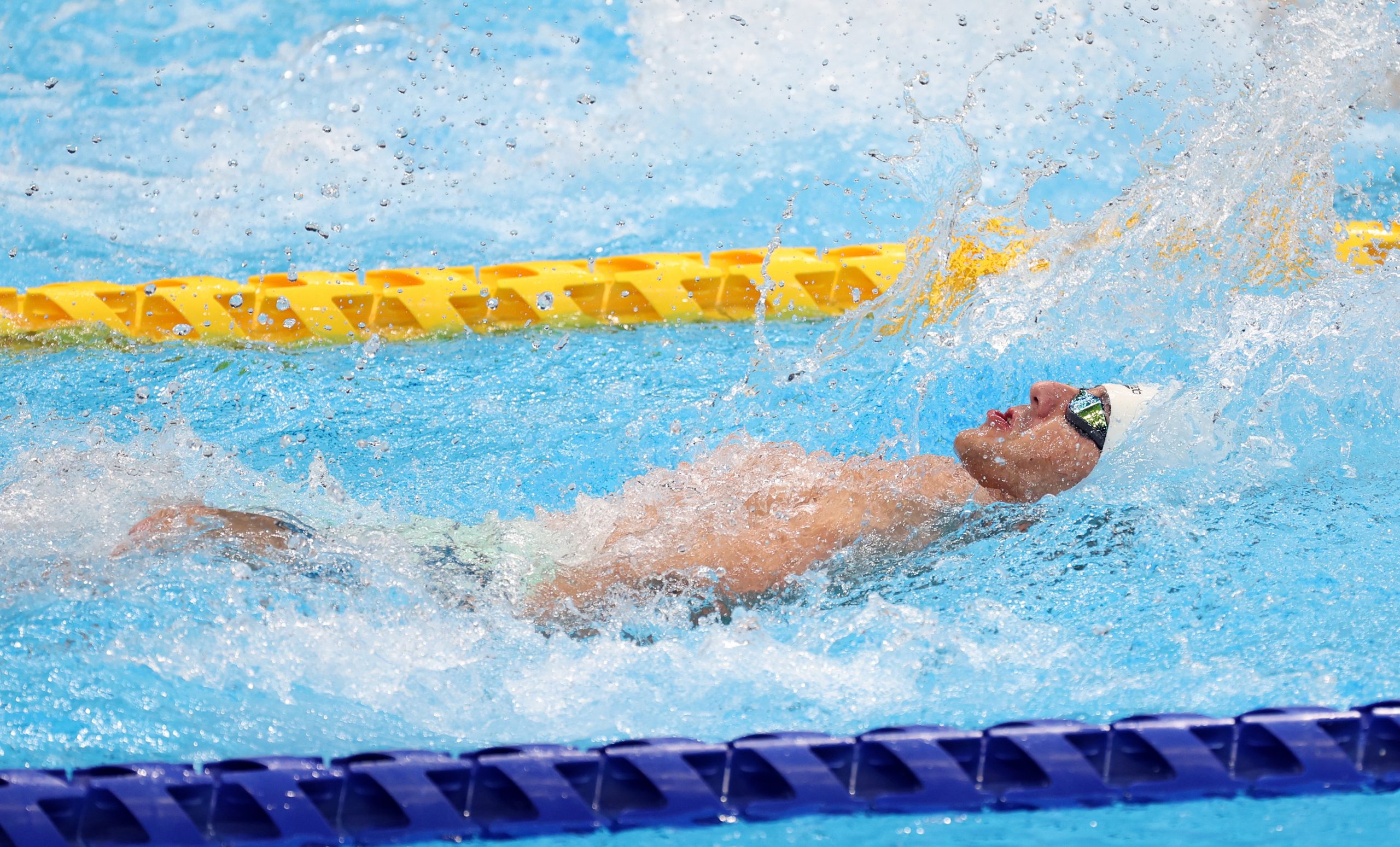 Tokio, 03.09.2021 - Hrvatski plivac Dino Sinovcic osvojio je broncanu medalju u utrci na 100 metara lednim stilom, kategorija S6, na Paraolimpijskim igrama Tokio 2020.
foto HINA/ Damir SENCAR/ ds