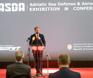 Split, 29.09.2021.- Otvorenje izložbe vojne industrije ASDA 2021 u Splitu.  foto HINA/ Mario STRMOTIC/ ms