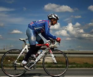 20.04.2012., Osijek - Najstariji osjecki biciklist Ante Grbesa (76) iskoristio suncan dan za trening po Slavoniji, ilustracija. 
Photo: Davor Javorovic/PIXSELL