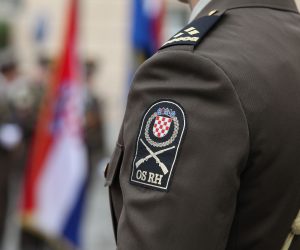 06.11.2012., Zagreb - Pocasna postrojba Hrvatske vojske postrojena na Markovom trgu. 
Photo: Patrik Macek/PIXSELL