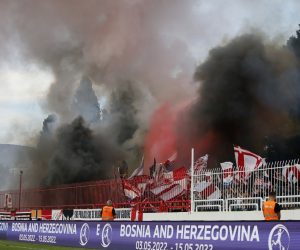 15.09.2021.,  Mostar - HSK Zrinjski pobijedio FK Velez u gradskom derbiju na stadionu Pod Bijelim brijegom. 
Photo: Denis Kapetanovic/PIXSELL