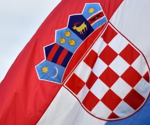 20.03.2018., Sibenik - Hrvatska zastava. 
Photo: Hrvoje Jelavic/PIXSELL