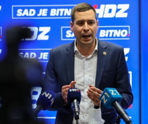 21.05.2021, Zagreb - Predsjednik GO HDZ-a, Mislav Herman odrzao je konferenciju za medije.
Photo: Jurica Galoic/PIXSELL