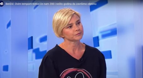 Sandra Benčić: “Ovim tempom trebat će nam 200 i nešto godina da završimo obnovu”