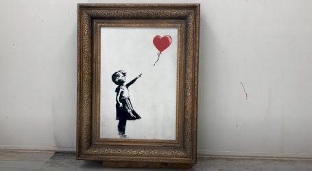 Slavno izrezano platno britanskog umjetnika Banksyja na aukciji