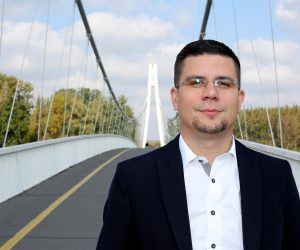 08.10.2016., Osijek - Domagoj Hajdukovic, kandidat za predsjednika SDP-a. 
Photo: Marko Mrkonjic/PIXSELL