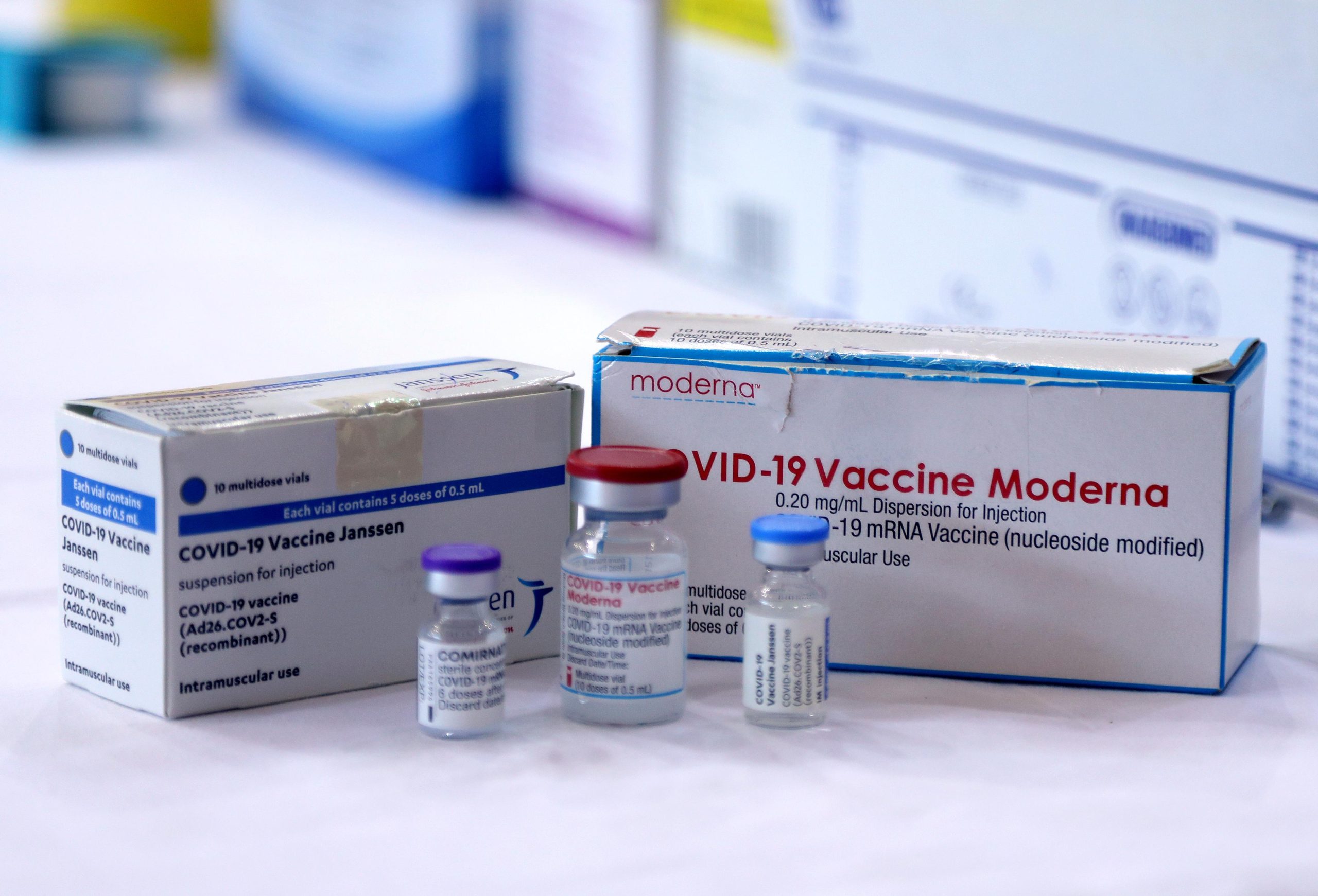 11.09.2021., Sibenik - Cjepivo protiv koronavirusa. Johnson & Johnson, Moderna. 
Photo: Dusko Jaramaz/PIXSELL